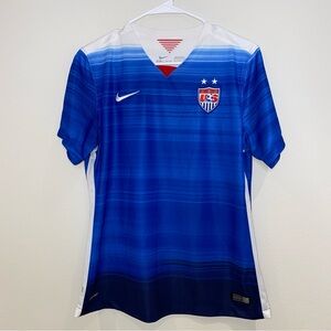 Nike US World Cup Women’s‎ 2015 Away Soccer Jersey Size L Blue